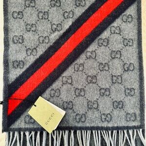 *NWT* Gucci Midnight blue Nikky wool scarf